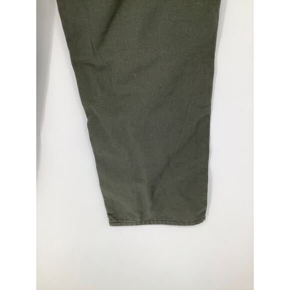 Carhartt Men's 34x32 Moss Green FR Loose Straight Canvas Pants Workwear K27-10 - Picture 6 of 10
